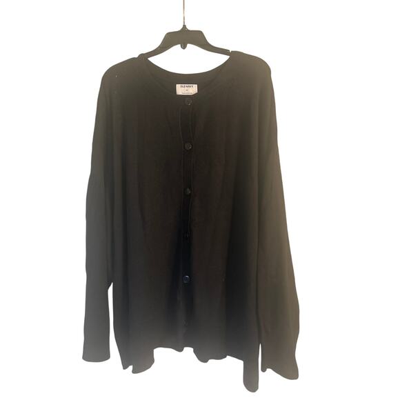 NWT Old Navy Plus Size Black Button Front Cardigan Sweater Size 4X - Picture 1 of 6